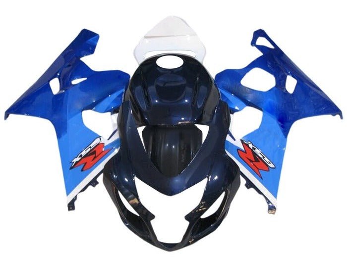 Suzuki GSXR750 Fairings (2004-2005) Triple Blue, Black, White at KingsMotorcycleFairings.com