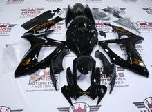 Suzuki GSXR750 Fairings (2006-2007) Black, Chrome Gold from KingsMotorcycleFairings.com