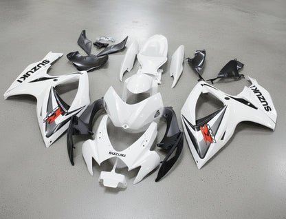 Suzuki GSXR750 Fairings (2006-2007) White, Black, Gray, Red at KingsMotorcycleFairings.com
