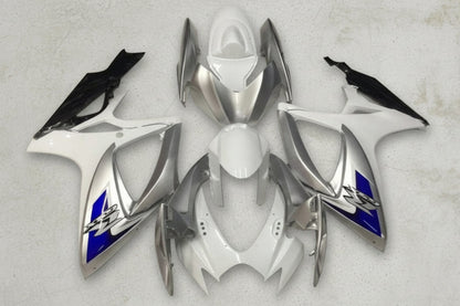Suzuki GSXR 750 Fairings (2006-2007) White, Silver, Blue, Black at KingsMotorcycleFairings.com