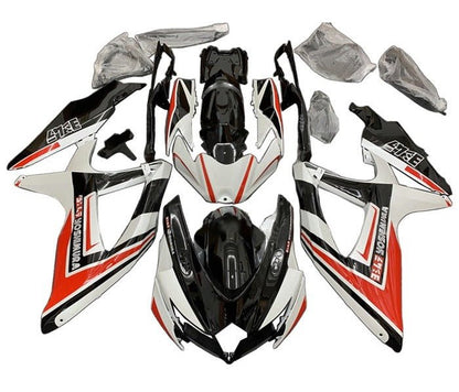 Suzuki GSXR 750 Fairings (2008-2010) Black, White, Red Yoshimura at KingsMotorcycleFairings.com