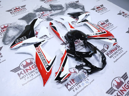Suzuki GSXR750 Fairings (2011-2024) Black, White, Red Yoshimura at KingsMotorcycleFairings.com