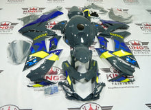 Suzuki GSXR750 Fairings (2011-2024) Gray, Yellow, Blue at KingsMotorcycleFairings.com
