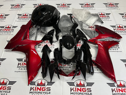 Suzuki GSXR750 Fairings (2025-2026) Black, Candy Red at KingsMotorcycleFairings.com