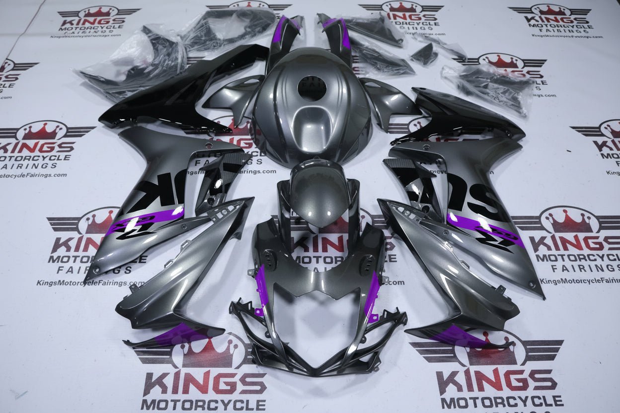 Suzuki GSXR750 Fairings (2025-2026) Gray, Purple, Black at KingsMotorcycleFairings.com