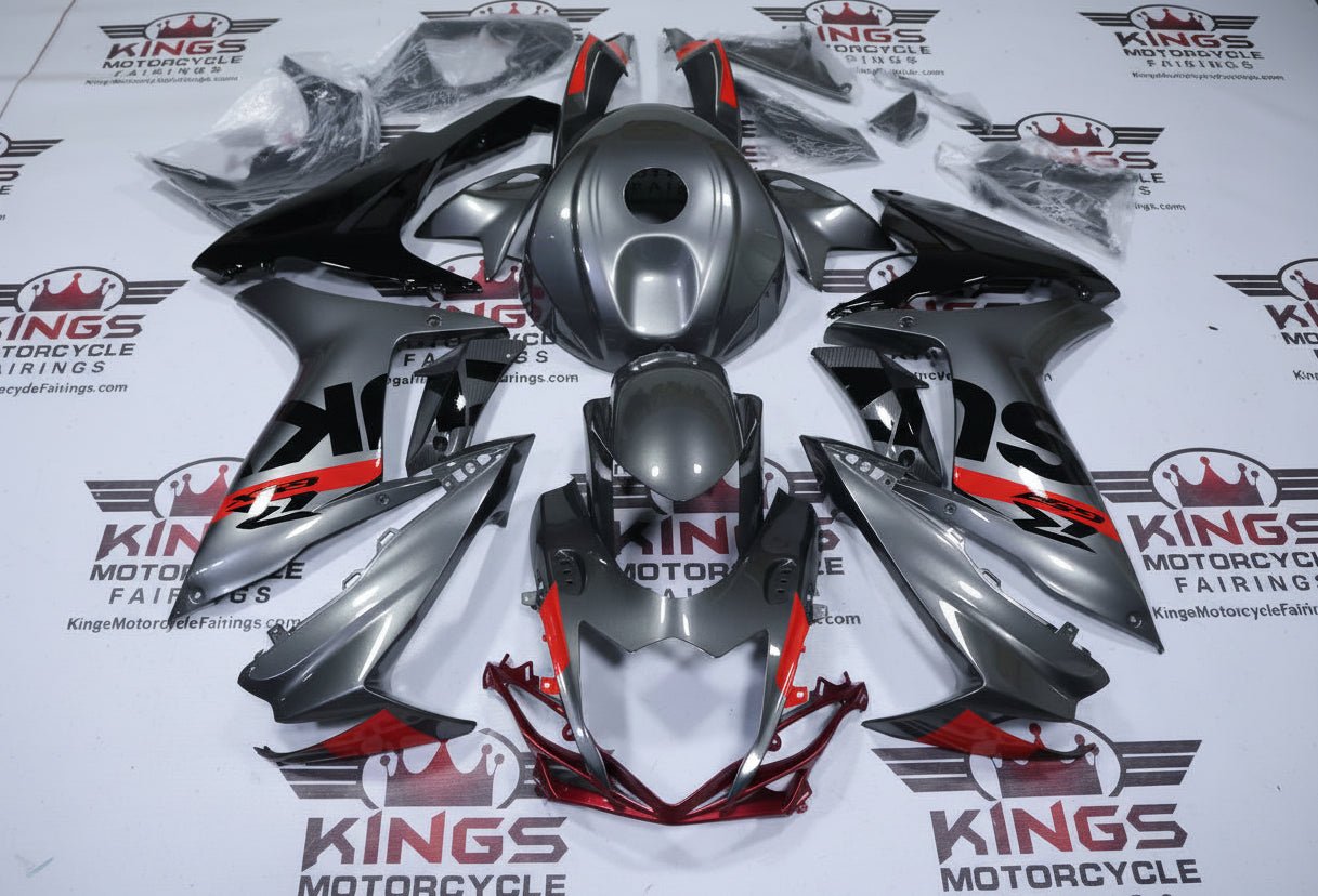 Suzuki GSXR750 Fairings (2025-2026) Gray, Red, Black at KingsMotorcycleFairings.com