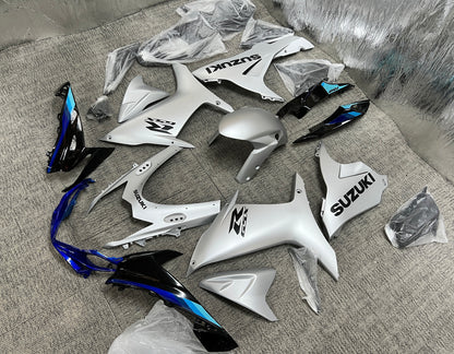 Suzuki GSXR750 Fairings (2025-2026) Silver, Black, Blue at KingsMotorcycleFairings.com