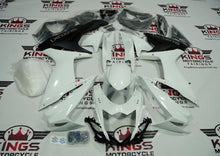 Suzuki GSXR750 (2011-2023) Pearl White & Black Fairings at KingsMotorcycleFairings.com