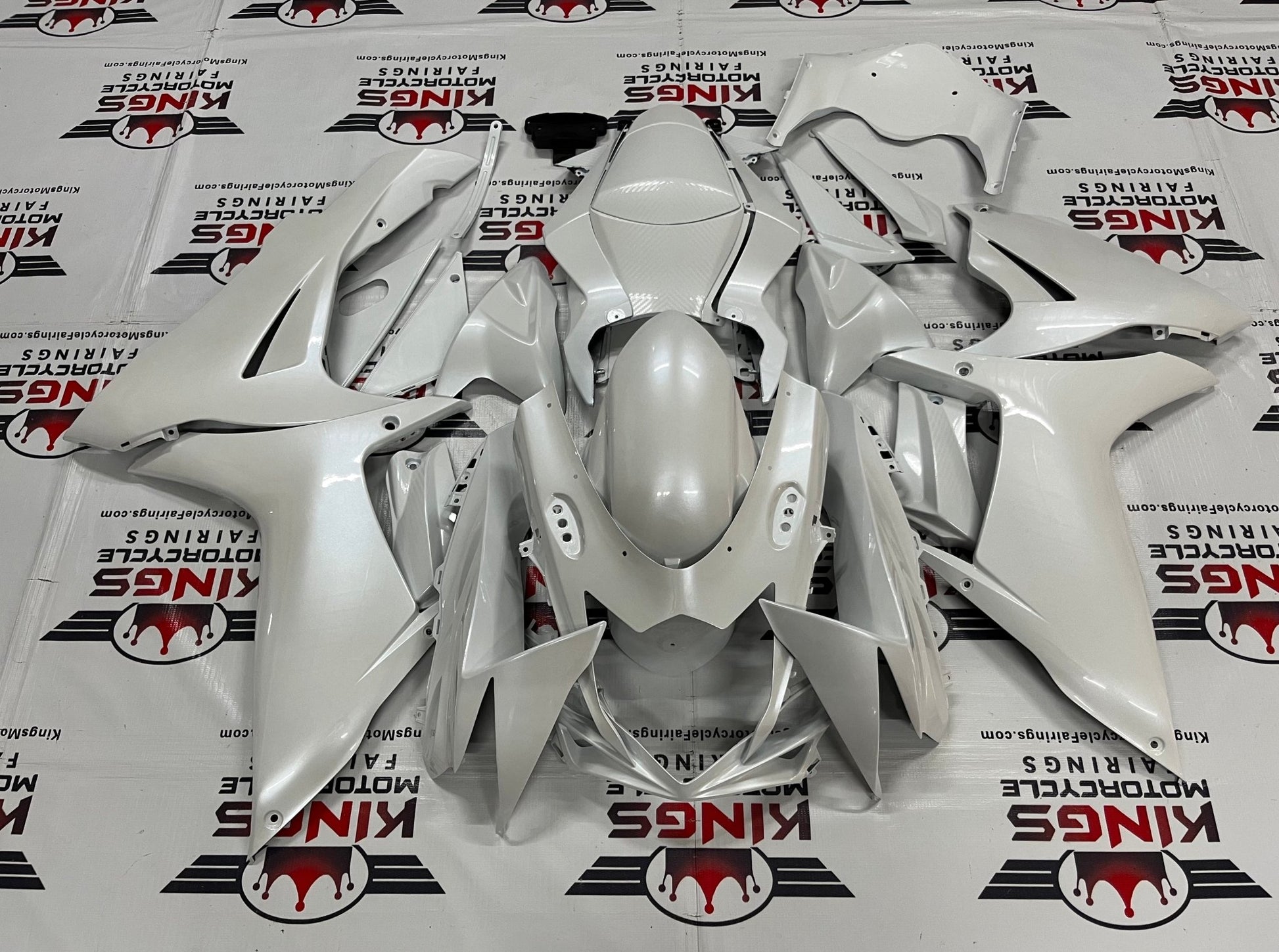 Suzuki GSXR750 (2011-2023) White Fairings at KingsMotorcycleFairings.com