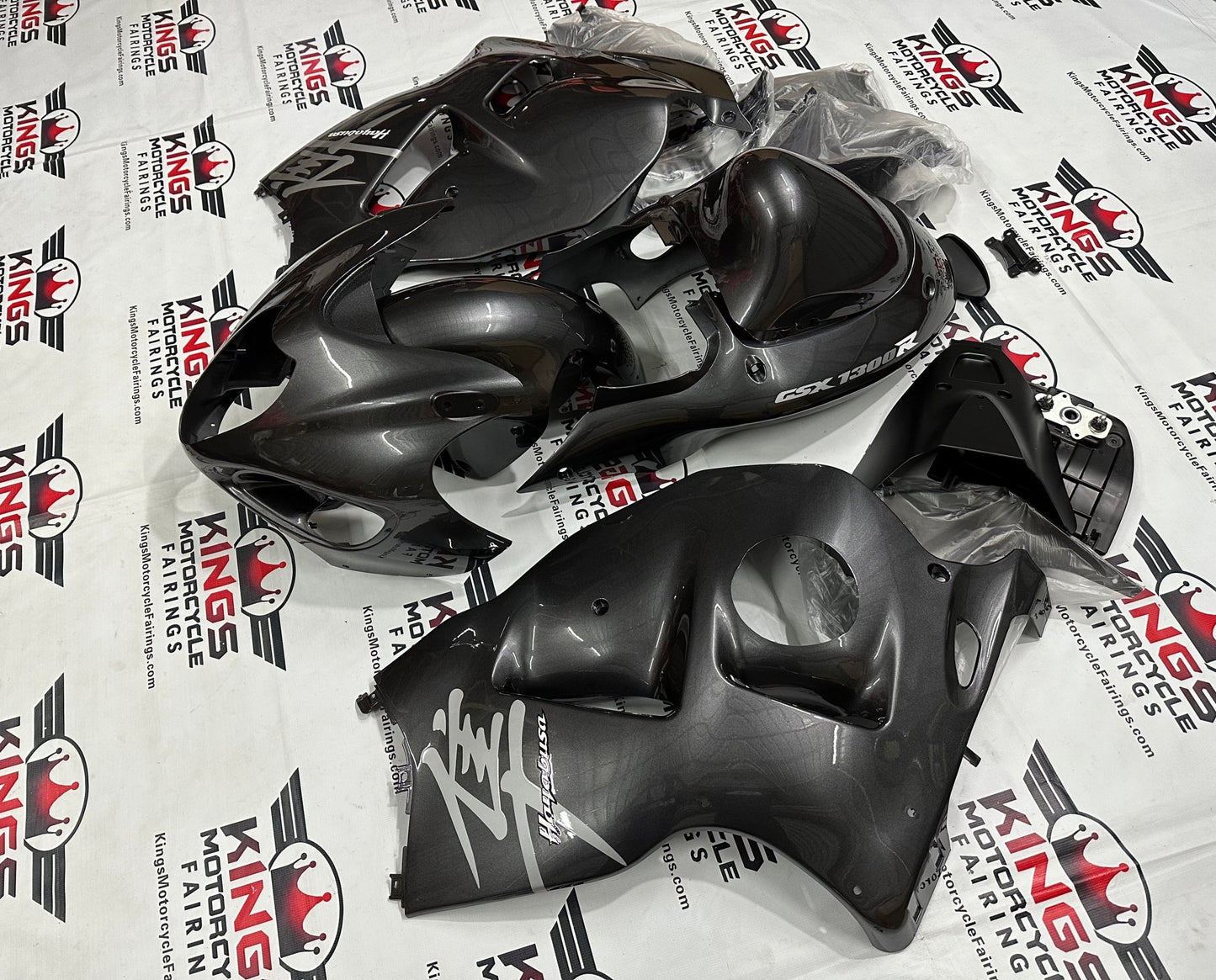 Suzuki Hayabusa Fairing Kit (1999-2007) Dark Gray from KingsMotorcycleFairings.com