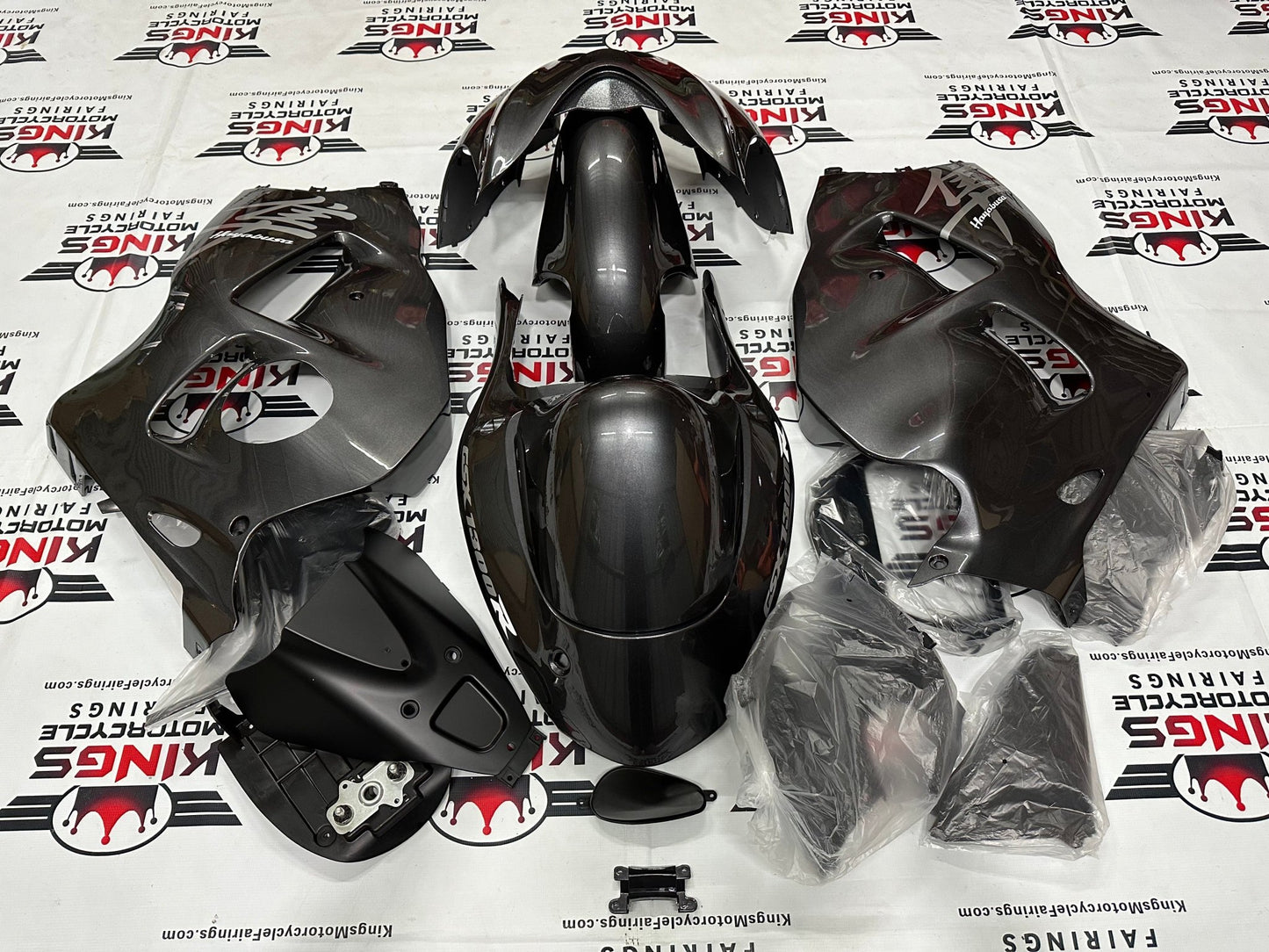 Suzuki Hayabusa Fairing Set (1999-2007) Dark Gray at KingsMotorcycleFairings.com
