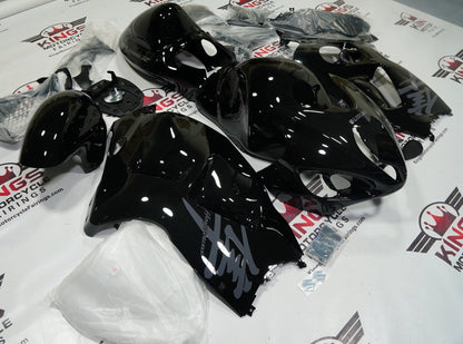Suzuki Hayabusa Fairings (1999-2007) Black, Gray at KingsMotorcycleFairings.com