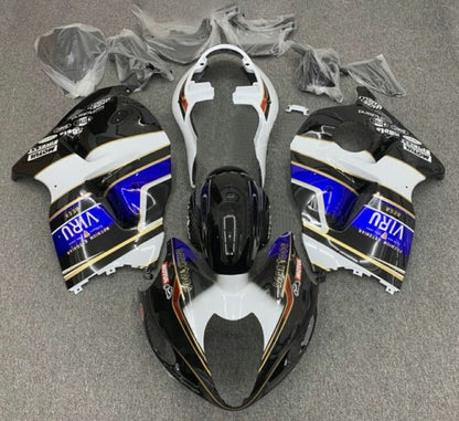 Suzuki Hayabusa Fairings (1999-2007) Black, White, Blue Viru at KingsMotorcycleFairings.com