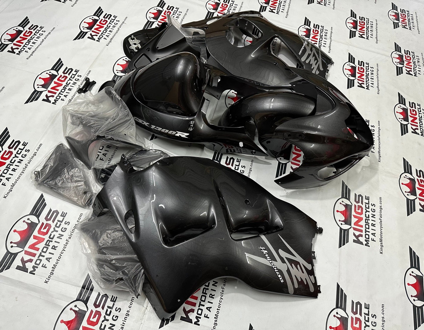 Suzuki Hayabusa Fairings (1999-2007) Dark Gray at KingsMotorcycleFairings.com