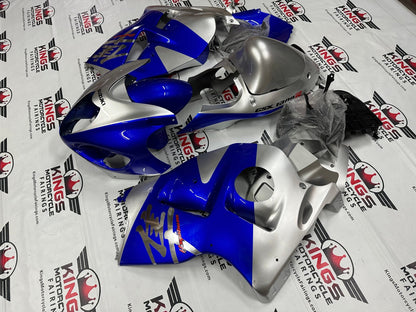 Suzuki Hayabusa Fairings (1999-2007) Silver, Blue from KingsMotorcycleFairings.com