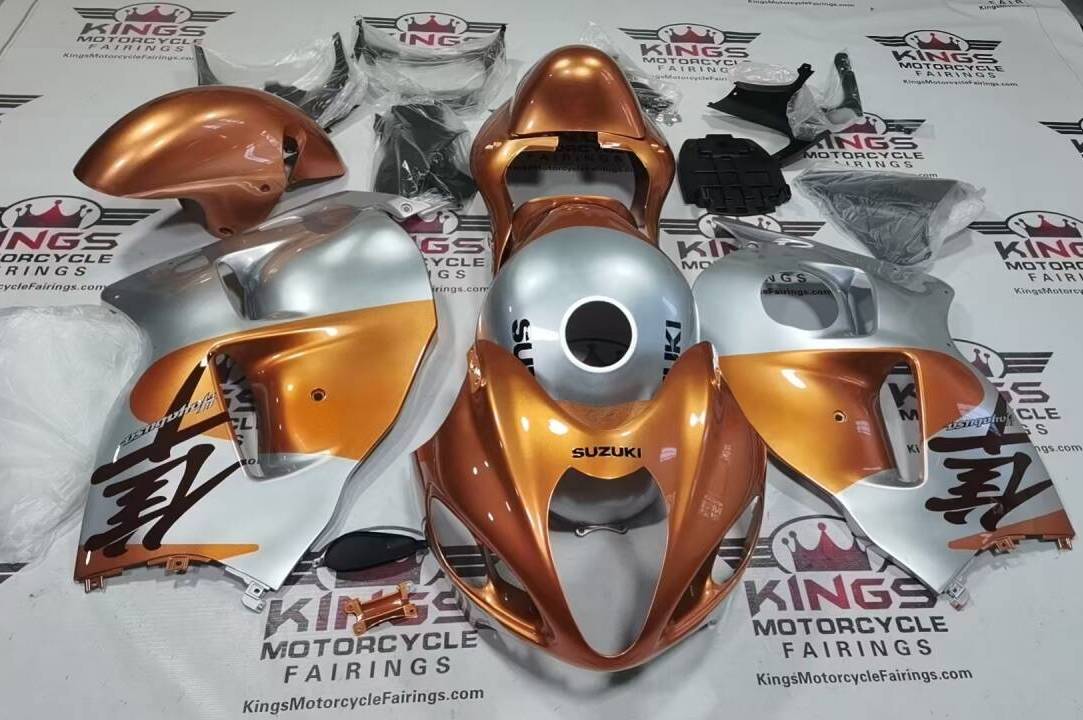 Suzuki Hayabusa Fairings (1999-2007) Silver, Copper, Black from KingsMotorcycleFairings.com