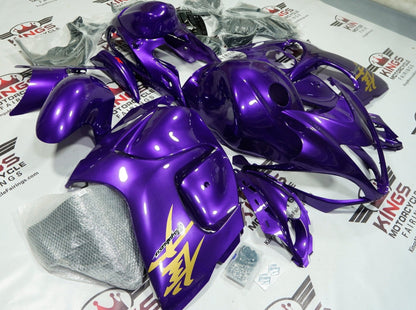 Suzuki GSX1300R Hayabusa Fairings (2008-2020) Purple, Gold from KingsMotorcycleFairings.com