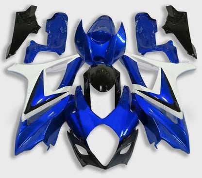 Suzuki GSXR1000 Fairing Kit (2007-2008) Gloss Blue, White, Black at KingsMotorcycleFairings.com