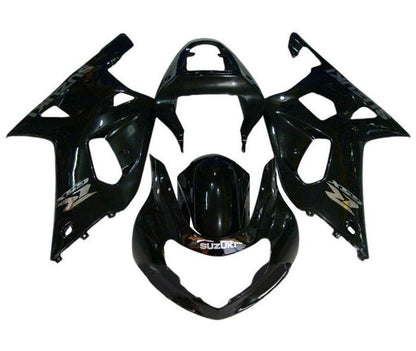Suzuki GSXR1000 Fairings (2000-2002) Black, Chrome at KingsMotorcycleFairings.com