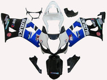 Suzuki GSXR1000 Fairings (2003-2004) White, Black, Blue Elf at KingsMotorcycleFairings.com