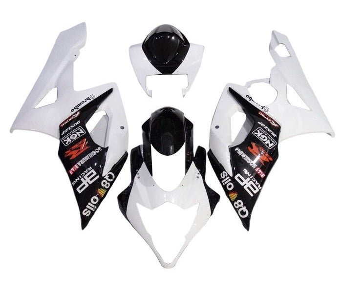 Suzuki GSXR1000 Fairings (2005-2006) White, Black, Brembo at KingsMotorcycleFairings.com