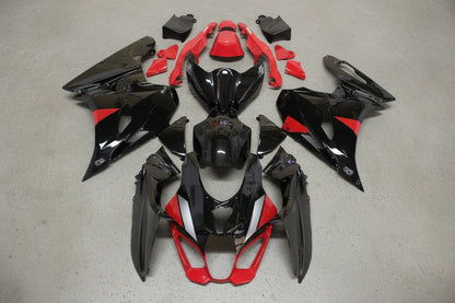 Suzuki GSXR1000 Fairings (2017-2025) Black, Red, Silver Stripe at KingsMotorcycleFairings.com