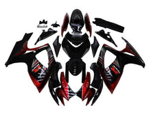 Suzuki GSXR600 Fairing Kit (2006-2007) Dark Red, Black, Silver at KingsMotorcycleFairings.com