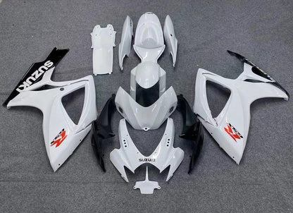 Suzuki GSXR600 Fairing Kit (2006-2007) White, Black, Red at KingsMotorcycleFairings.com