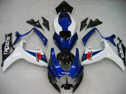 Suzuki GSXR600 Fairing Kit (2006-2007) White, Dual Blue, Black, Red at KingsMotorcycleFairings.com