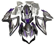 Suzuki GSXR600 Fairing Kit (2008-2010) Gray, Purple, Silver at KingsMotorcycleFairings.com
