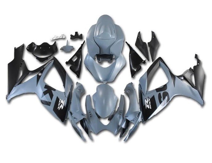 Suzuki GSXR750 Fairing Kit (2006-2007) Gray, Black at KingsMotorcycleFairings.com