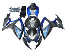 Suzuki GSXR750 Fairing Kit (2006-2007) Gray, Blue at KingsMotorcycleFairings.com