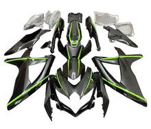 Suzuki GSXR750 Fairing Kit (2008-2010) Black, Green Stripe at KingsMotorcycleFairings.com