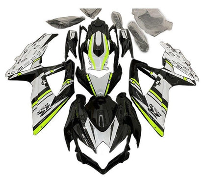 Suzuki GSXR750 Fairing Kit (2008-2010) Black, White, Neon Yellow at KingsMotorcycleFairings.com