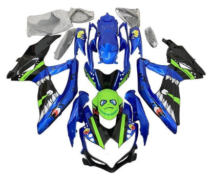 Suzuki GSXR750 Fairing Kit (2008-2010) Blue, Green, Black Shark at KingsMotorcycleFairings.com