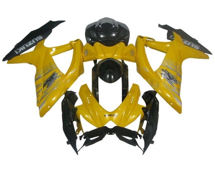Suzuki GSXR750 Fairing Kit (2008-2010) Yellow, Black, Silver at KingsMotorcycleFairings.com