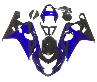 Suzuki GSXR 600 Fairing Kit (2004-2005) Gloss Blue, Black at KingsMotorcycleFairings.com