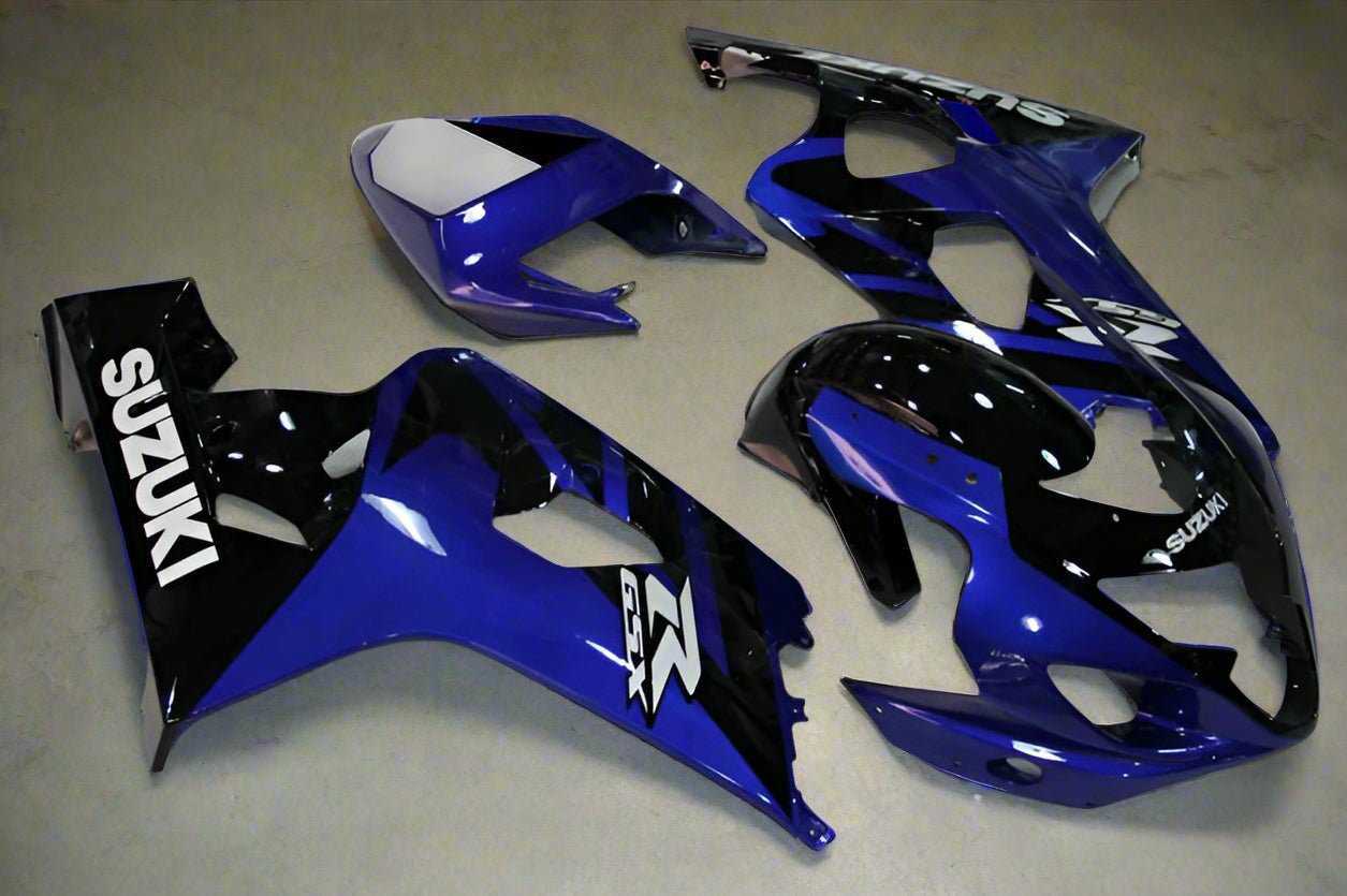 Suzuki GSXR 750 Fairing Kit (2004-2005) Blue, Black, White at KingsMotorcycleFairings.com