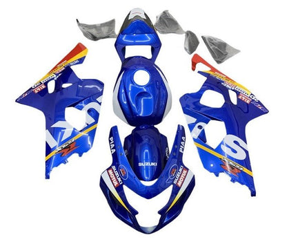 Suzuki GSXR 750 Fairing Kit (2004-2005) Blue, White, Yellow, Red at KingsMotorcycleFairings.com