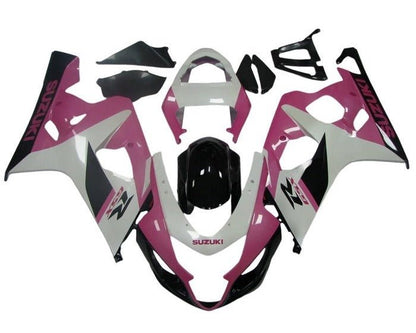 Suzuki GSXR 750 Fairing Kit (2004-2005) Pink, White, Black at KingsMotorcycleFairings.com