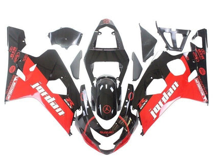 Suzuki GSXR 750 Fairing Kit (2004-2005) Red, Black, White Jordan at KingsMotorcycleFairings.com