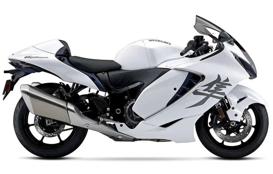 Suzuki Hayabusa Fairings (2021-2025) Matte White at KingsMotorcycleFairings.com