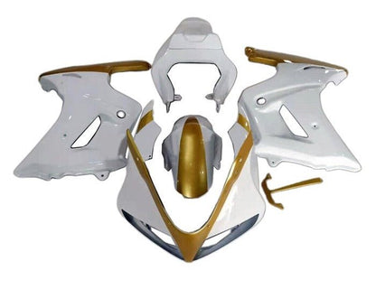 Suzuki SV650 Fairing Pieces (2003-2013) White, Gold at KingsMotorcycleFairings.com