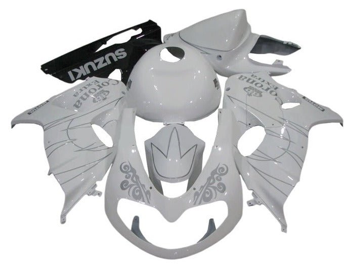 Suzuki TL1000R Fairing kit (1998-2003) White, Silver Corona at KingsMotorcycleFairings.com