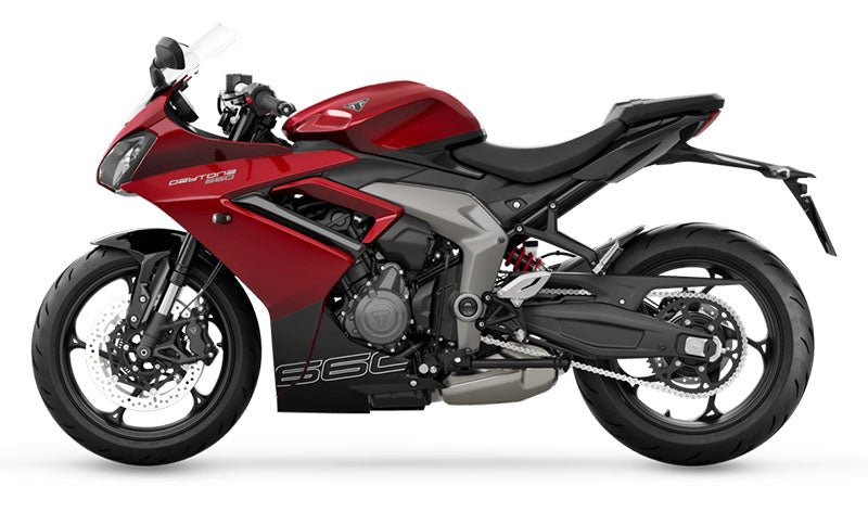 Triumph Daytona 660 Fairing Pieces (2024-2025) Red, Black at KingsMotorcycleFairings.com