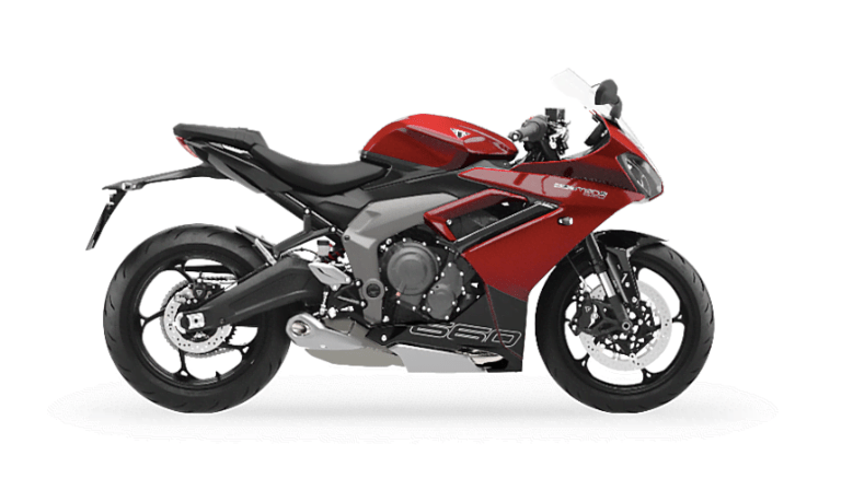 Triumph Daytona 660 Fairings (2024-2025) Red, Black at KingsMotorcycleFairings.com