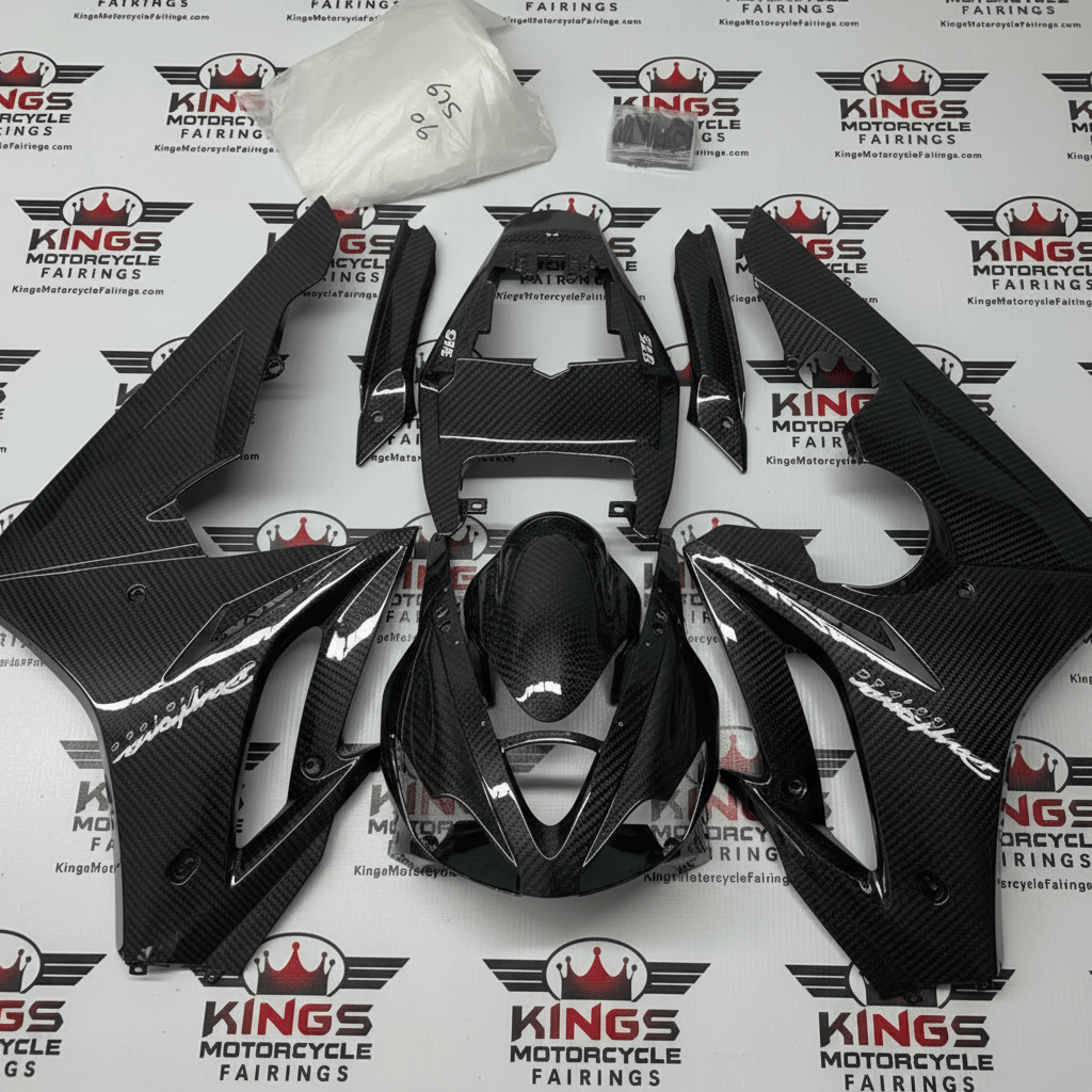 Triumph Daytona 675 Fairings (2006-2008) Faux Carbon Fiber at KingsMotorcycleFairings.com