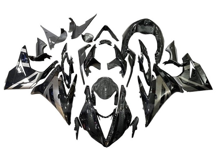 Triumph Daytona 675 Fairings (2013-2016) Black, Silver at KingsMotorcycleFairings.com