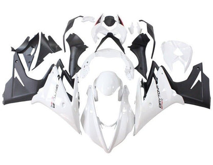 Triumph Daytona 675 Fairings (2013-2016) White, Matte Black at KingsMotorcycleFairings.com