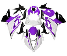Triumph Daytona 675 Fairings (2013-2016) White, Purple, Black at KingsMotorcycleFairings.com